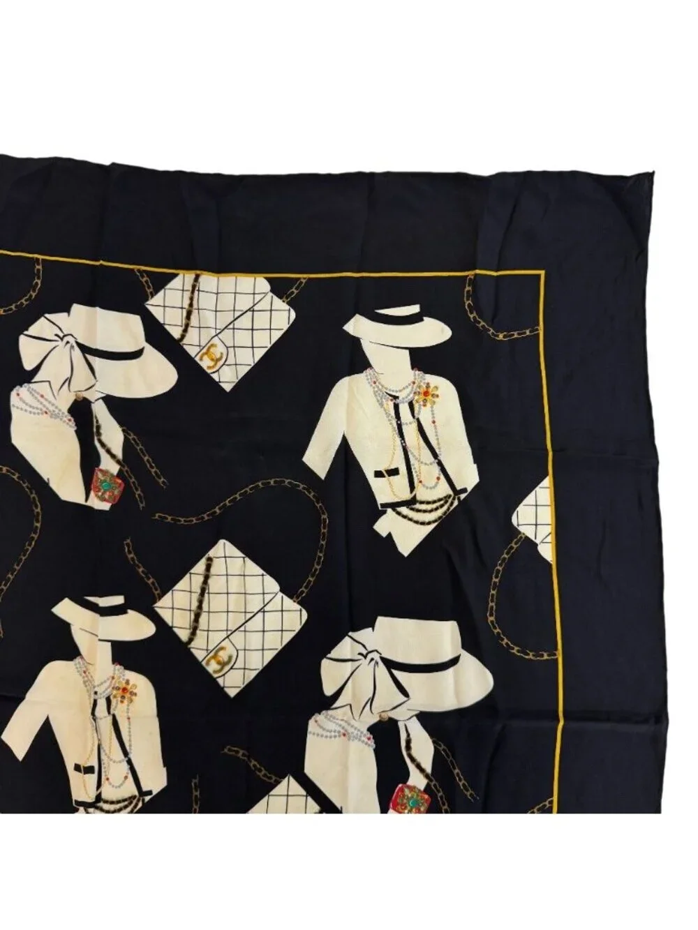 Chanel Mademoiselle Quilted Scarf